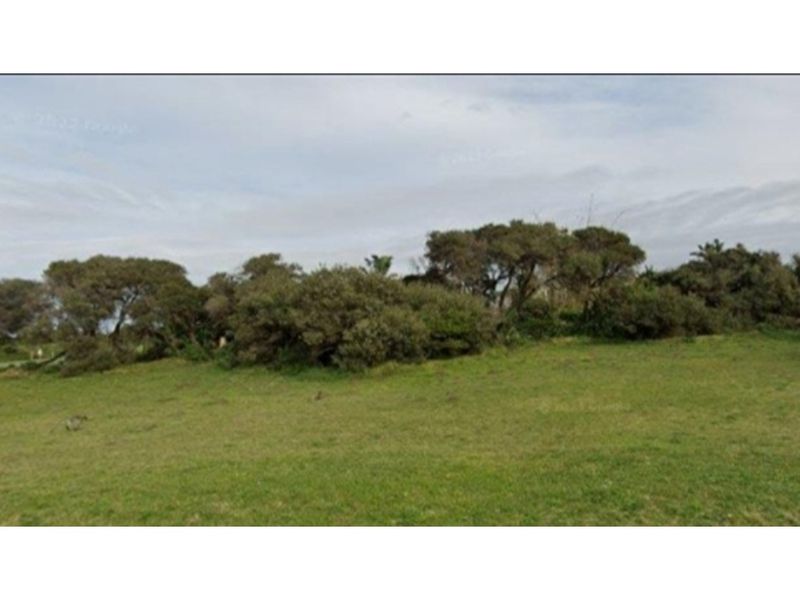 A view of a vacant residential plot featuring established trees and open grassy areas.