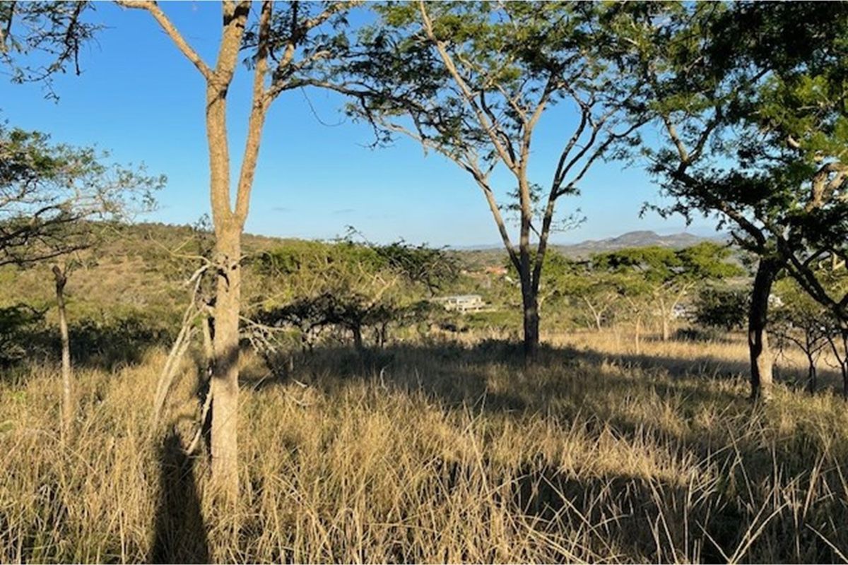 A scenic view of the natural landscape and surrounding hills from the vacant residential property.