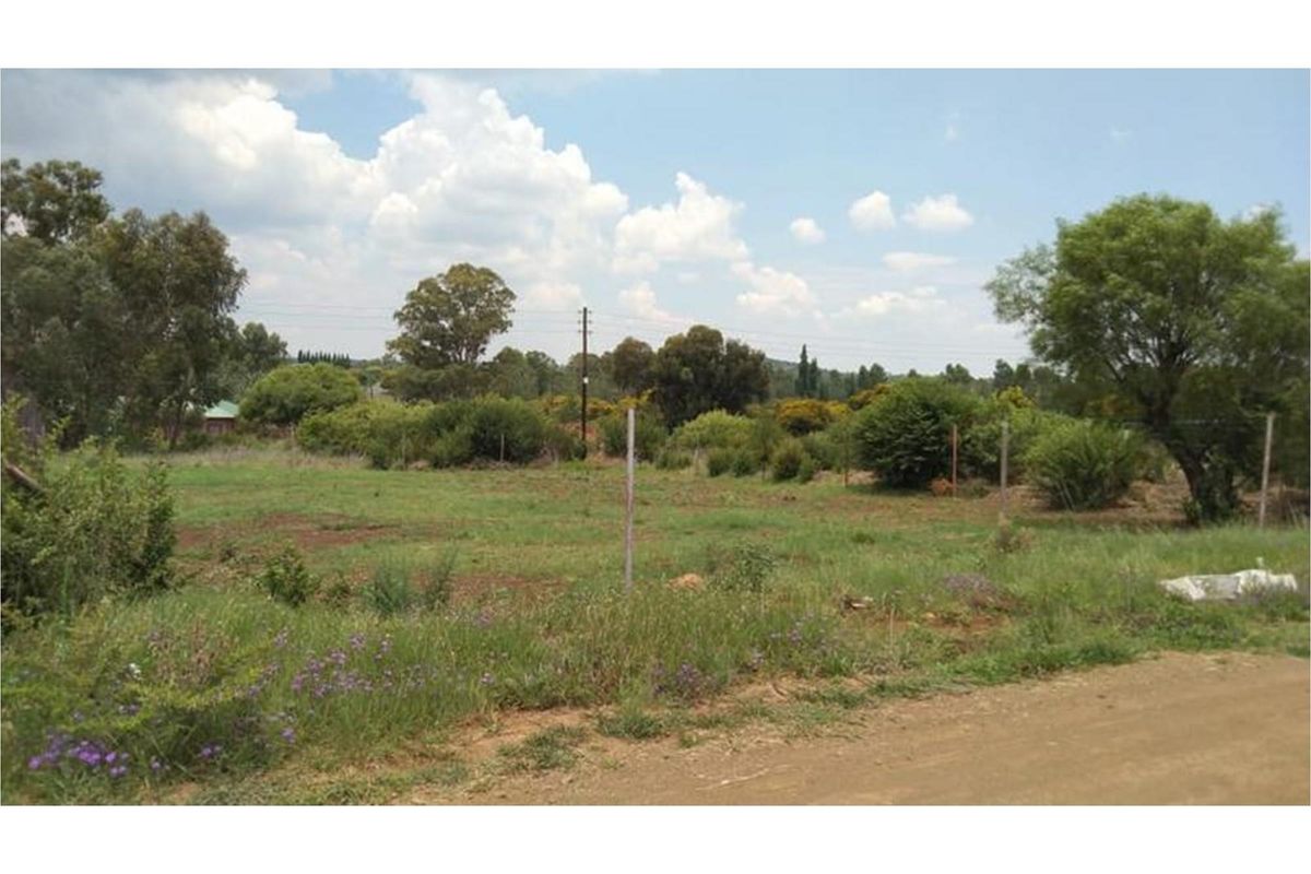 A vacant residential plot featuring natural vegetation, perimeter fencing, and a utility pole, offering a clear space for future development.