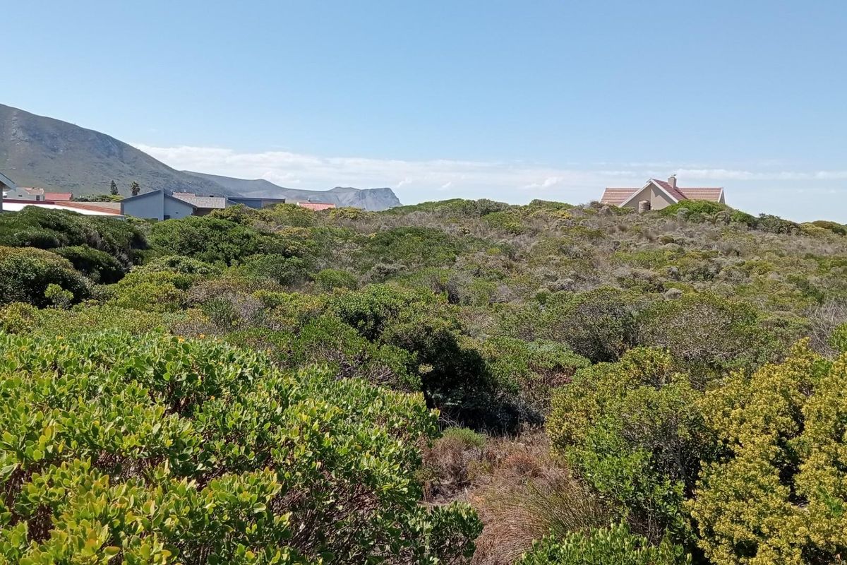 A scenic view of the surrounding landscape featuring natural coastal vegetation with distant mountain vistas and neighboring residential properties.