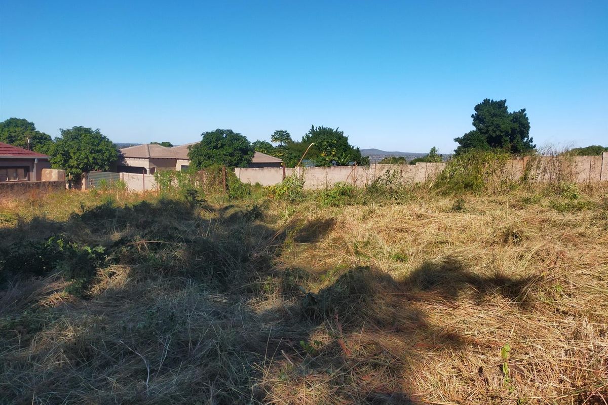 A vacant residential plot featuring overgrown grass and a perimeter boundary wall, offering a blank canvas for future development.