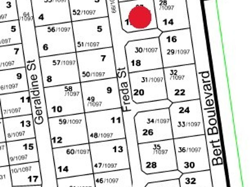 A cadastral map or site plan showing the location of the residential plot within the estate layout.