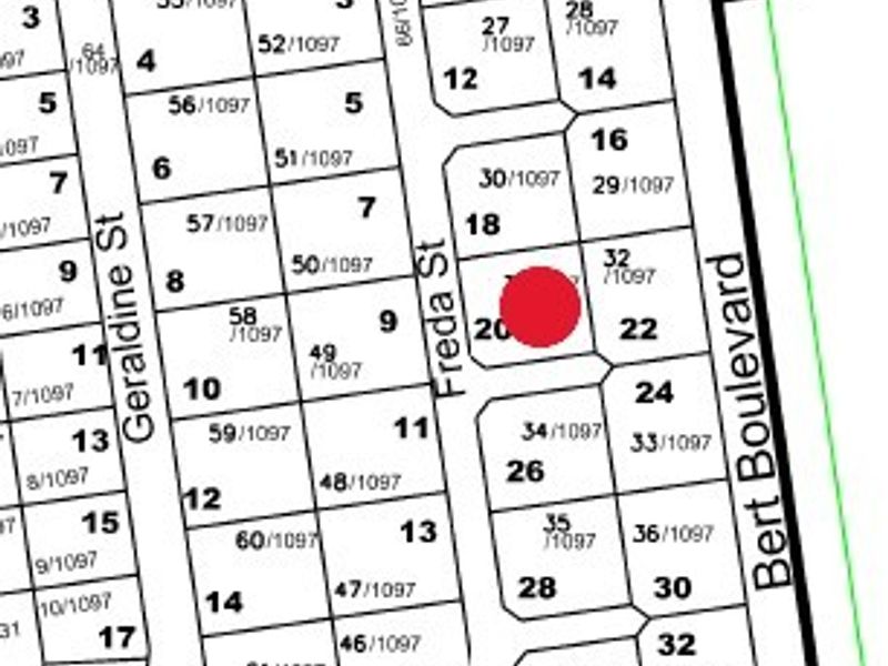 A cadastral map showing the location of the residential plot within the estate layout.