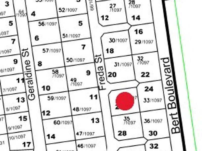 A cadastral map showing the location of the residential plot within the estate layout.