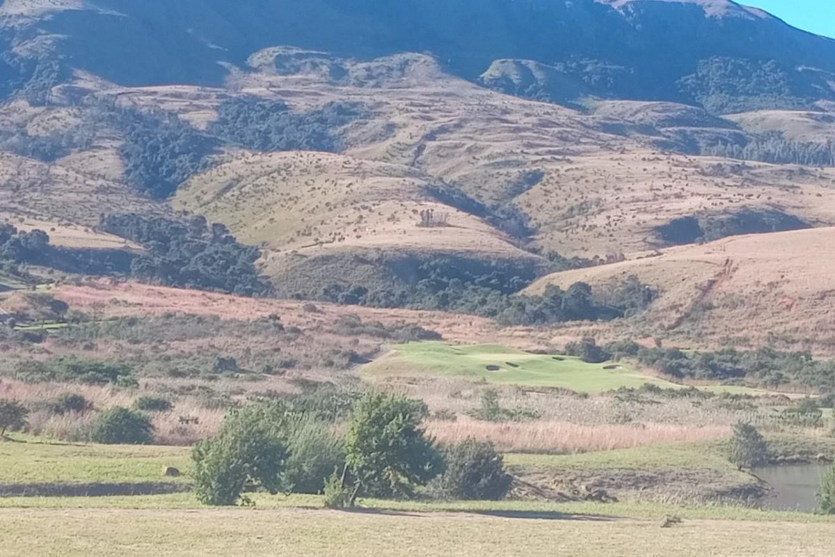 A scenic landscape view showcasing the natural terrain, rolling hills, and surrounding estate environment, highlighting the property's tranquil setting.