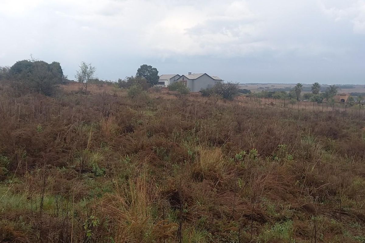 A view of a vacant residential plot featuring natural vegetation, open land, and surrounding neighborhood landscape.