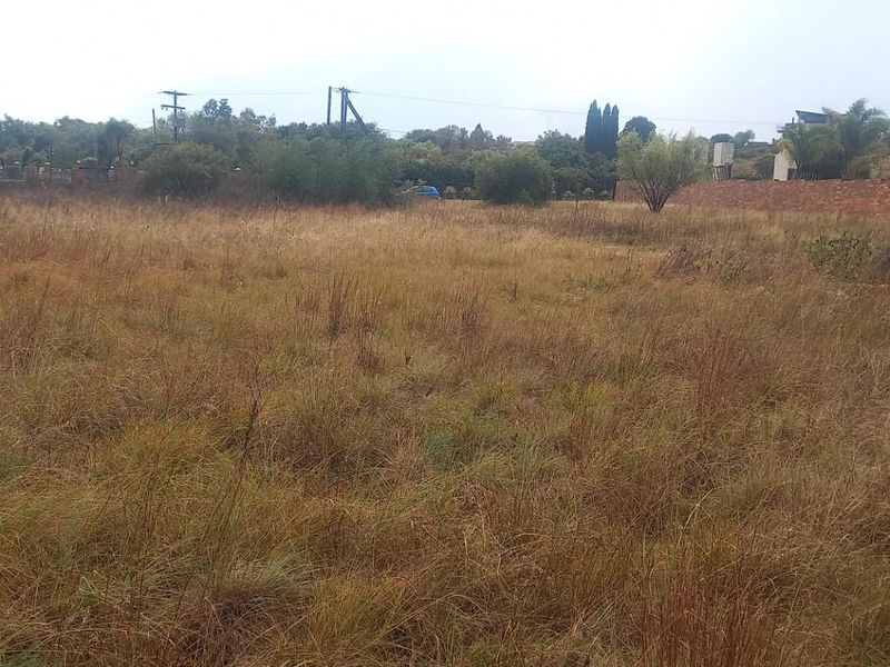 A view of a vacant residential plot featuring natural grass coverage and perimeter boundary walls.