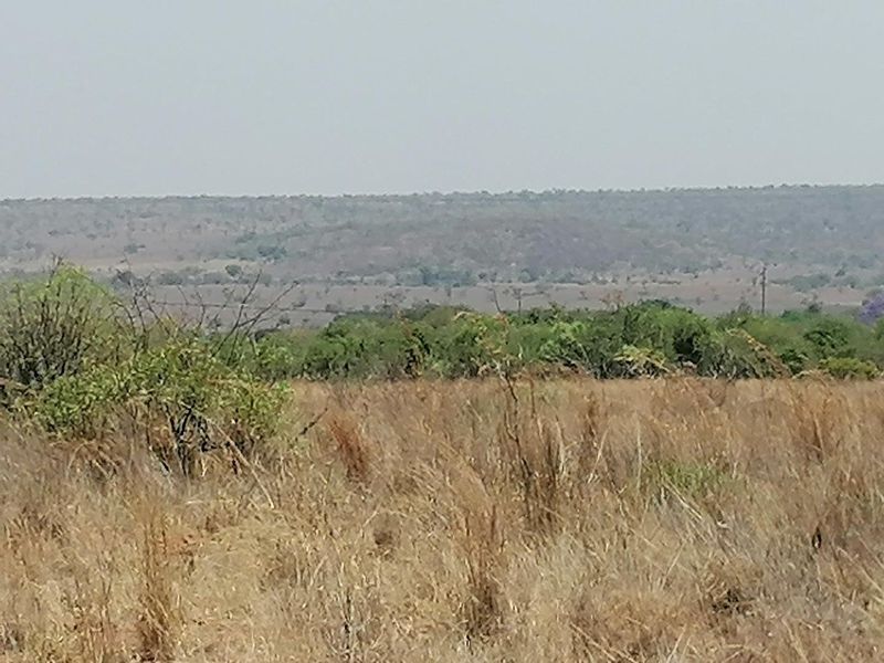 A wide-angle view of the expansive natural landscape and rolling hills surrounding the farm property.