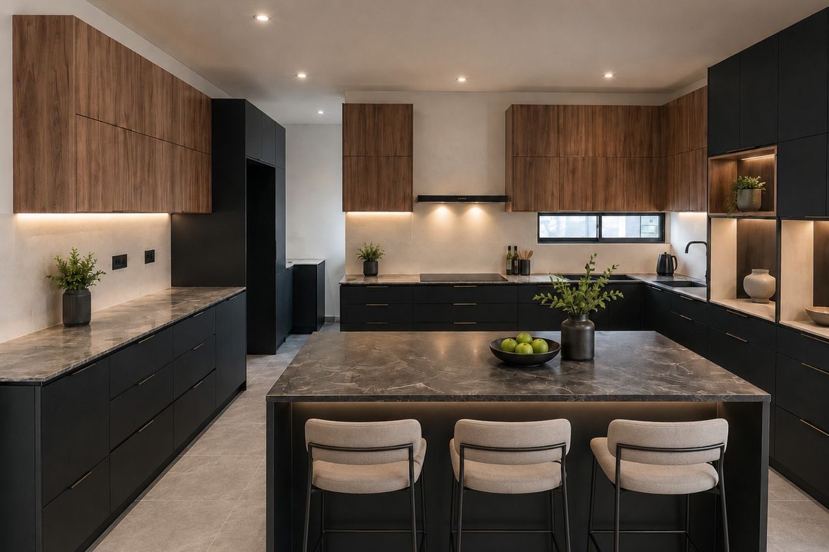 An elegant Sandown home anchored by a warm statement fireplace. - Photo 4