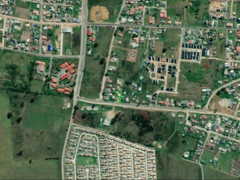 An aerial satellite view showing the property location within the surrounding residential neighborhood and local infrastructure.