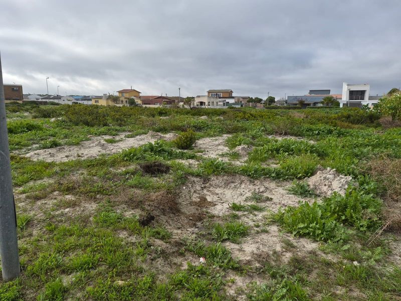 A vacant residential plot featuring sandy soil and natural vegetation, situated in an established neighborhood.