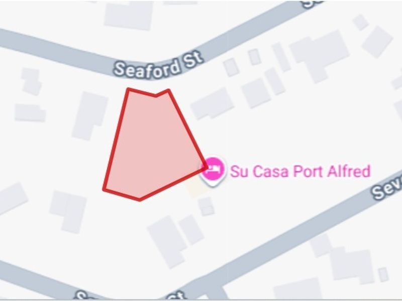 A map view showing the location and boundary of the vacant residential land plot.