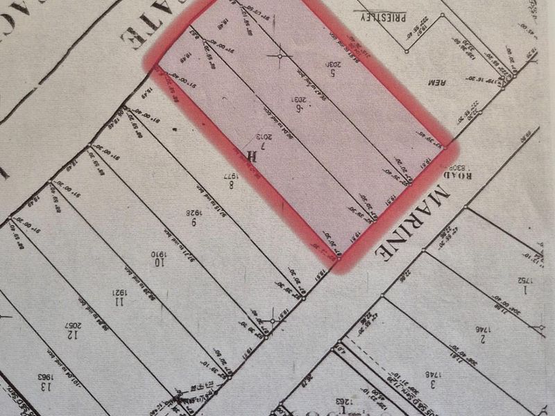 A cadastral survey map showing the property boundaries and layout of the small holding.
