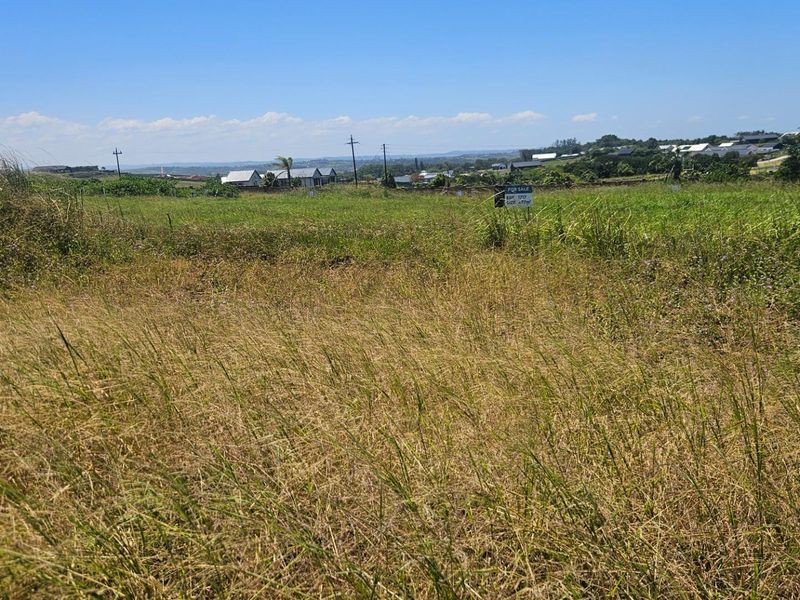 A vacant residential plot of land featuring natural grassland and distant neighborhood views, ideal for future development.