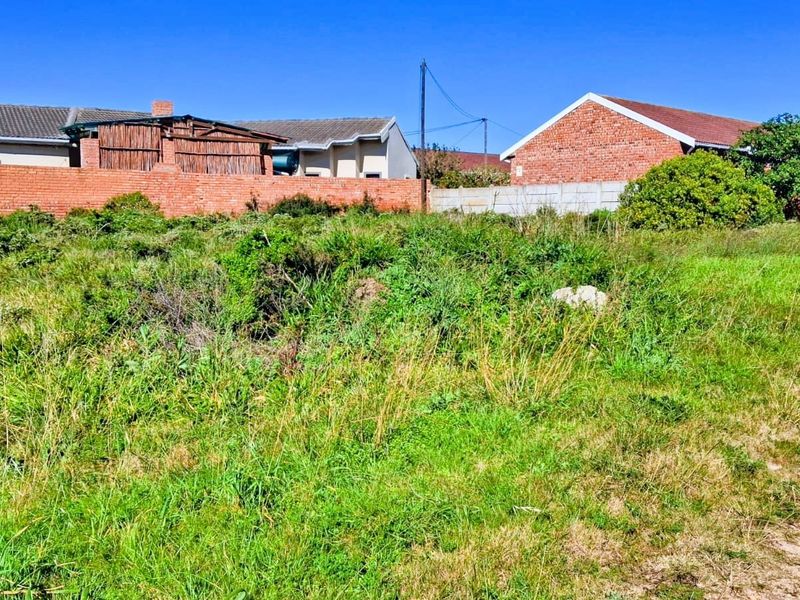 A vacant residential plot featuring overgrown grass and established brick and precast concrete boundary walls, offering a clear space for future development.