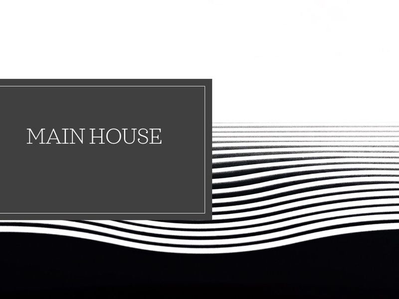 A graphic placeholder image labeled Main House, lacking any architectural or property information.