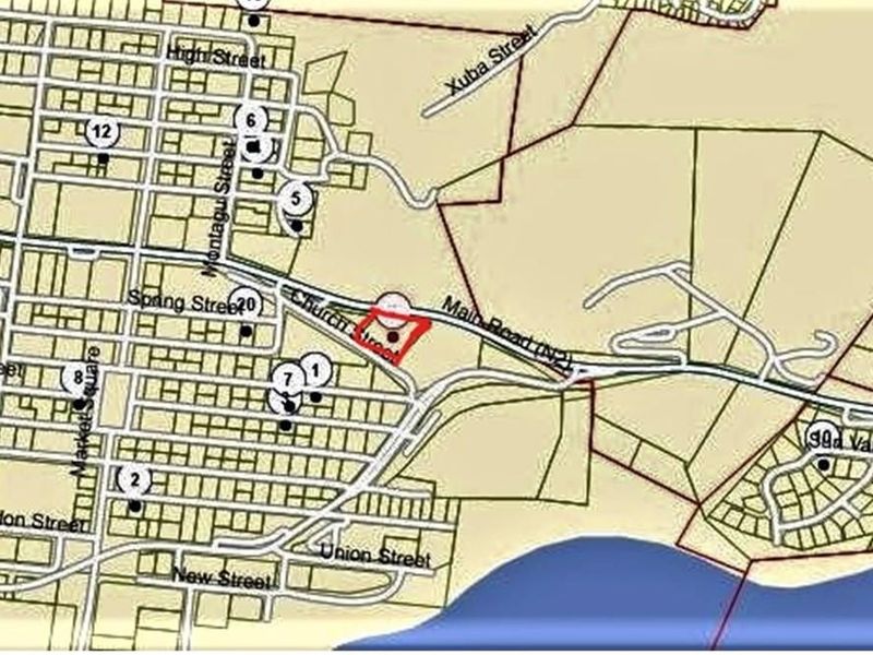 A map showing the location of the property within the local street network and surrounding area.