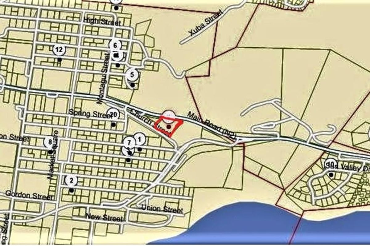 A map showing the location of the property within the local street network and surrounding area.
