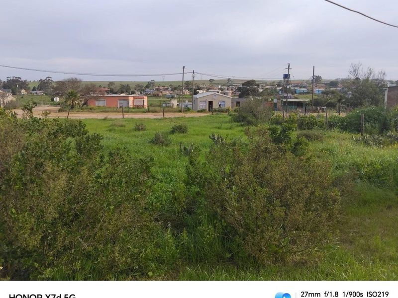 A view of a vacant residential plot featuring natural vegetation and perimeter fencing, situated in a developed neighborhood setting.