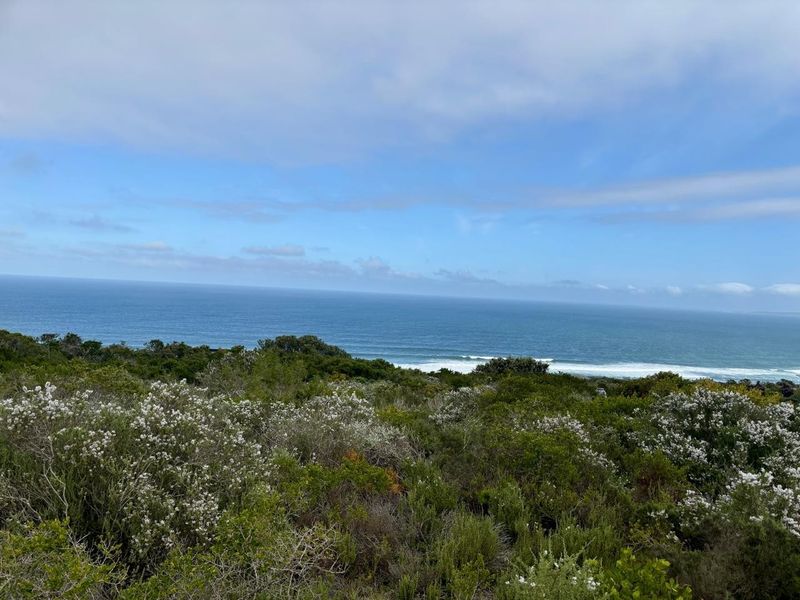 A scenic view of the ocean and coastal landscape from the vacant residential property.