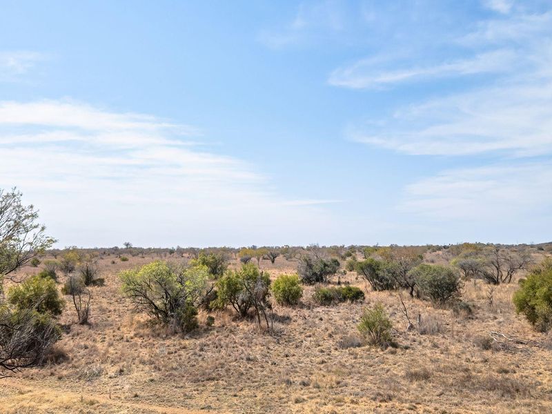 Expansive view of the natural rural landscape featuring native vegetation and open terrain typical of the surrounding farm property.