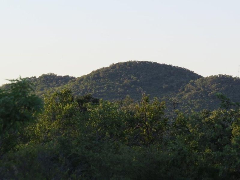 A scenic view of a lush, tree-covered hill landscape, showcasing the natural beauty and topography of the surrounding area.