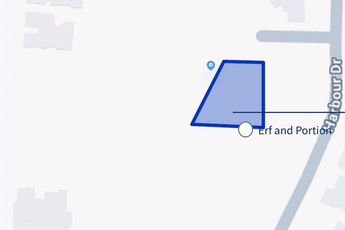 A digital map view showing the location and boundary of the vacant residential land plot.