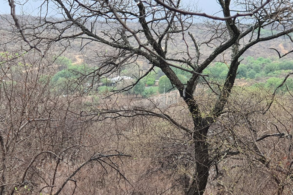 A scenic view of the surrounding natural landscape and bushveld terrain, showcasing the property's elevated position and rural outlook.