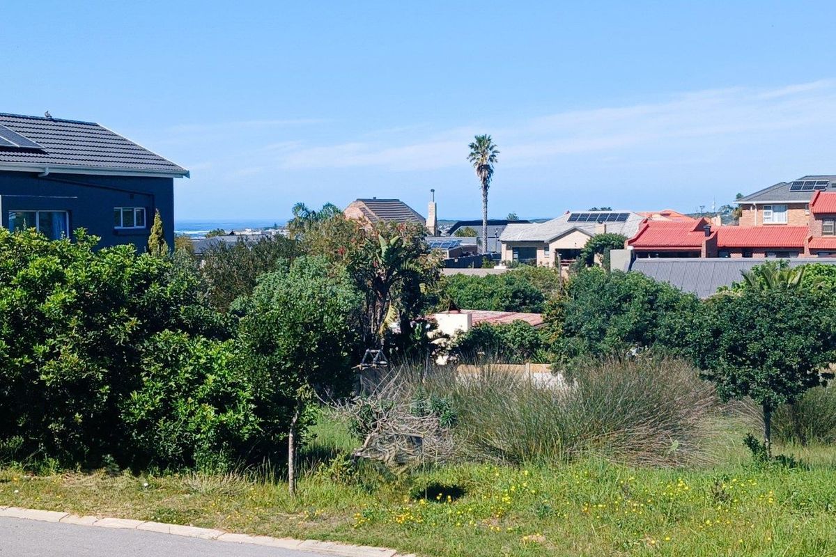A view of the surrounding residential neighborhood and coastal landscape from the vacant land plot.