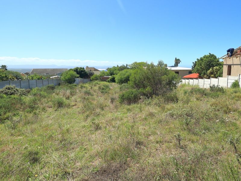 A vacant residential plot featuring natural vegetation and precast concrete boundary walls, with ongoing construction visible on the adjacent property.