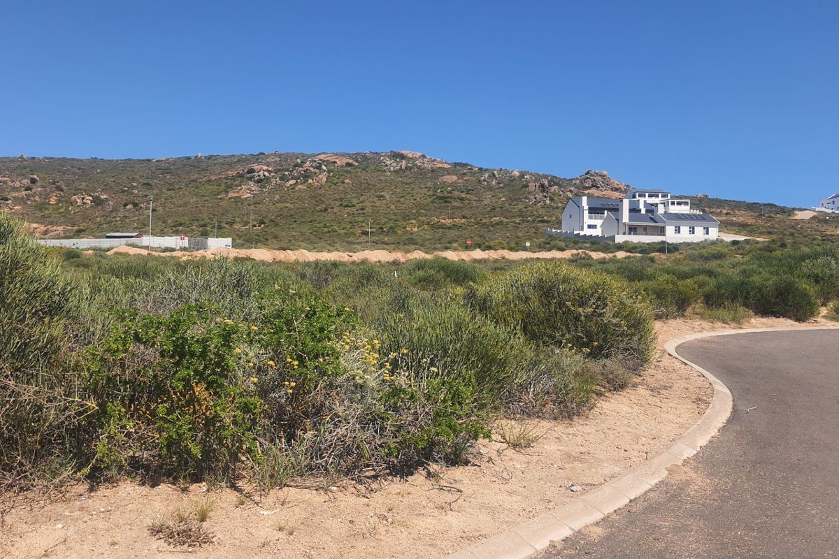 A view of the vacant residential land featuring natural indigenous vegetation, adjacent to a paved road with established kerbing in a coastal setting.