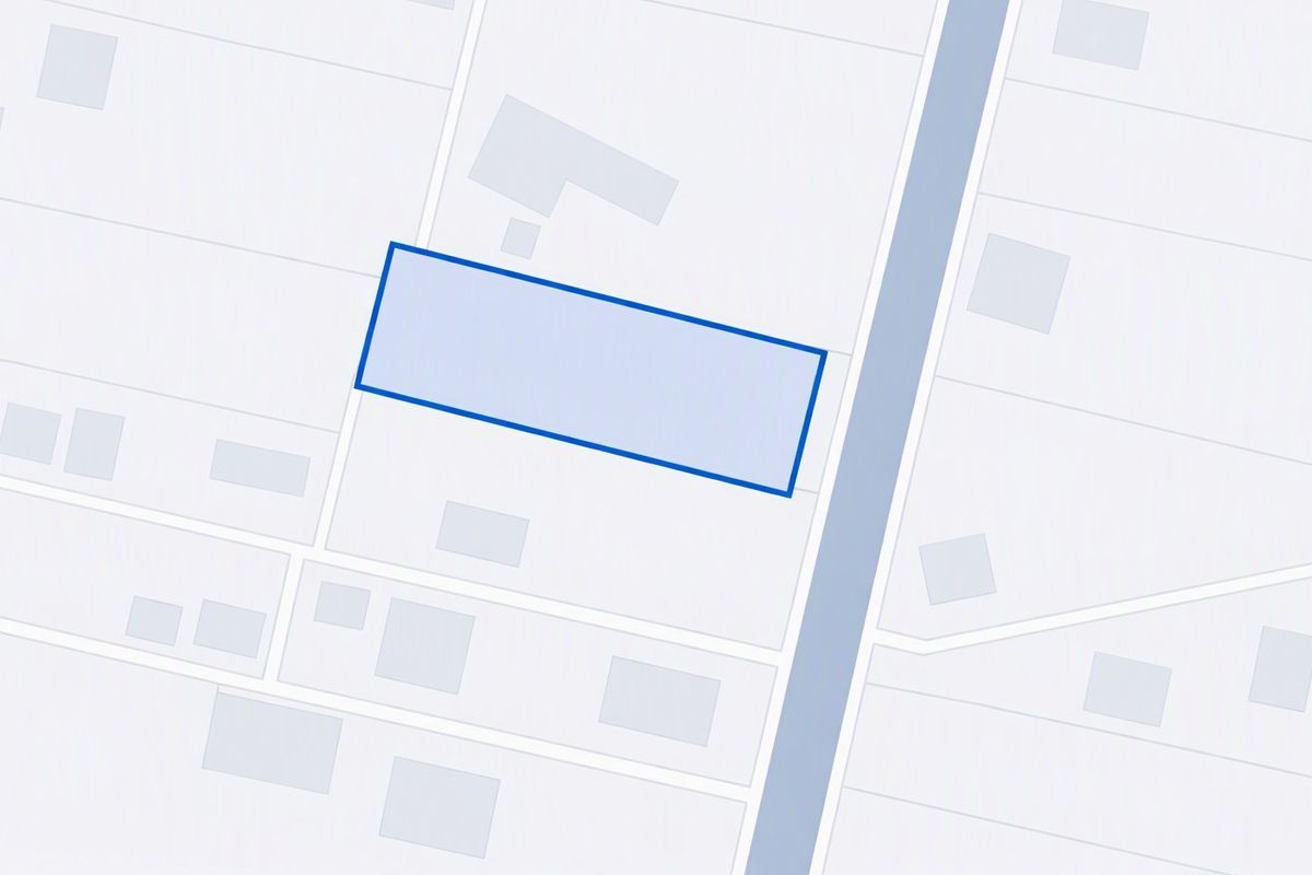 A digital map view highlighting the boundaries and location of the residential vacant land plot.