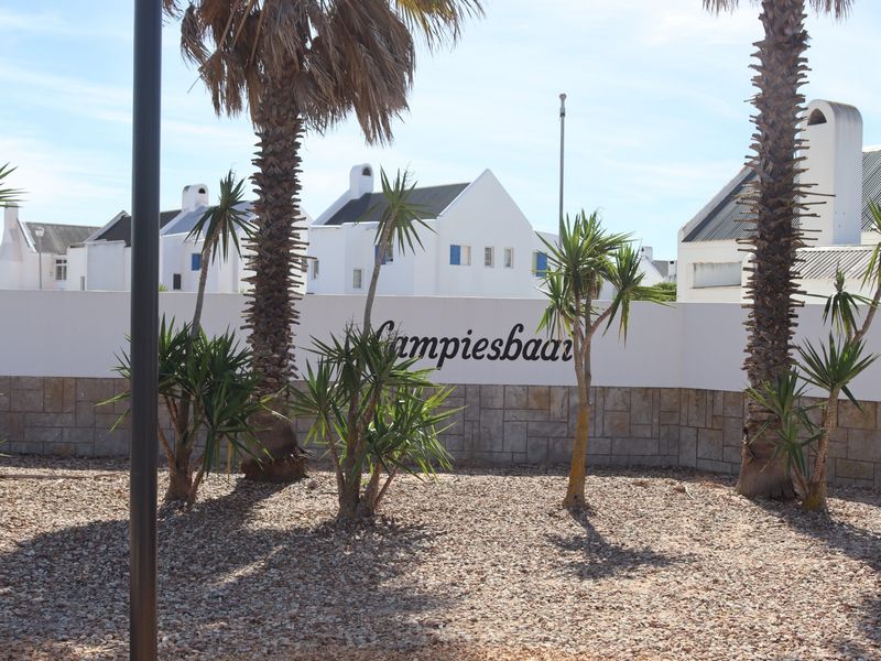 A well-maintained front boundary wall with stone cladding and established palm trees, providing a clear entrance view to the residential estate.