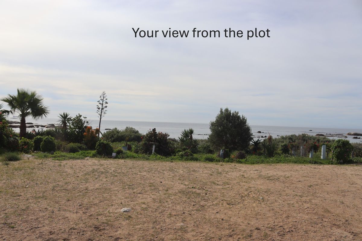 A scenic view of the coastline and ocean from the vacant residential plot.