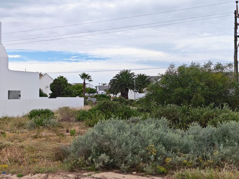 A vacant residential plot featuring natural vegetation, a boundary wall, and nearby utility infrastructure in a developed residential area.