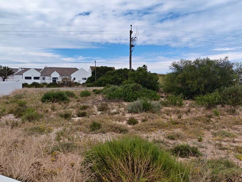 A vacant residential plot featuring natural vegetation, an existing utility pole, and overhead power lines, situated in a developed neighborhood.