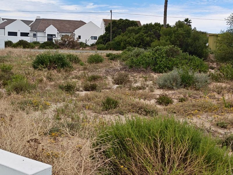 A vacant residential plot featuring natural sandy terrain and native coastal vegetation, situated in a developed neighborhood.