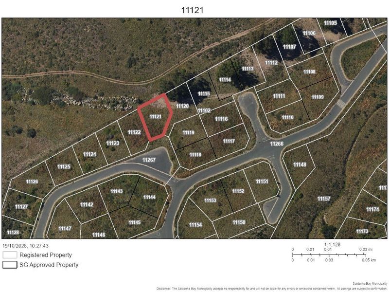An aerial map view highlighting the specific residential land parcel 11121 within the estate layout.