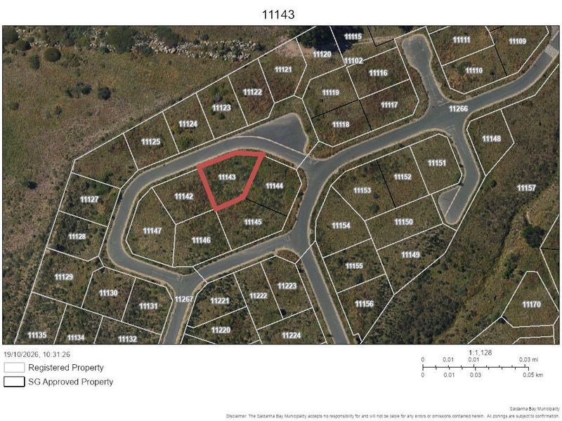 An aerial cadastral map highlighting the specific residential plot 11143 within the estate layout.