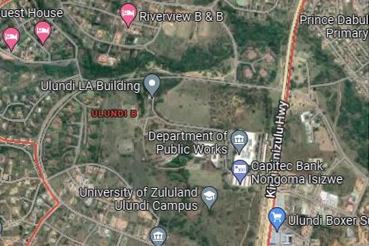 An aerial map view showing the location of the property in relation to local landmarks, infrastructure, and surrounding residential areas.