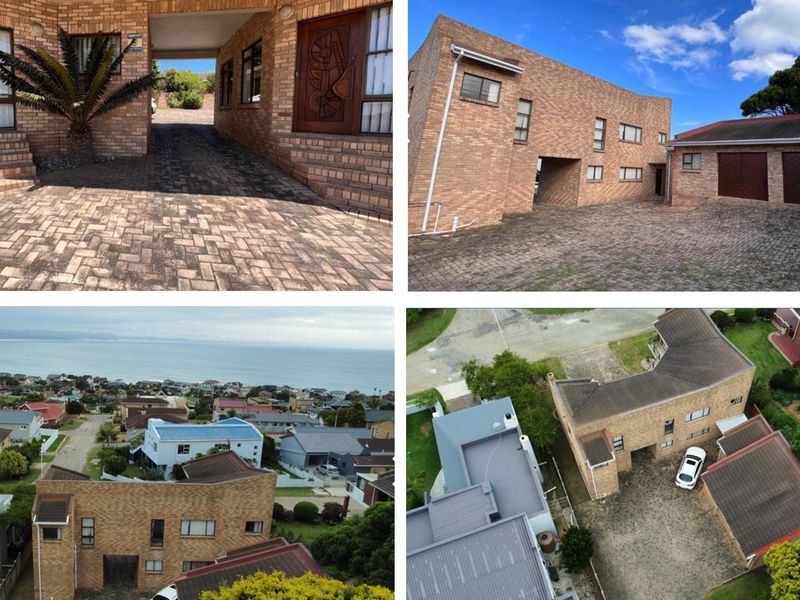 A multi-level face brick residential property featuring a paved driveway, covered carport, and double garage, situated in a coastal neighborhood.