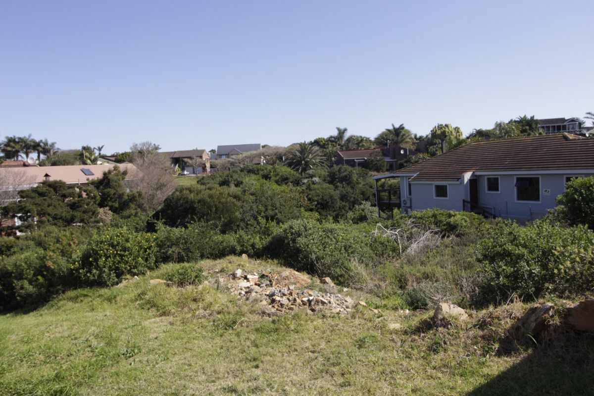 A view of a sloped residential plot featuring natural vegetation and surrounding neighborhood properties.