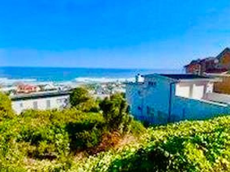 A scenic elevated view overlooking the coastline and ocean, showcasing the surrounding residential neighborhood and natural landscape.