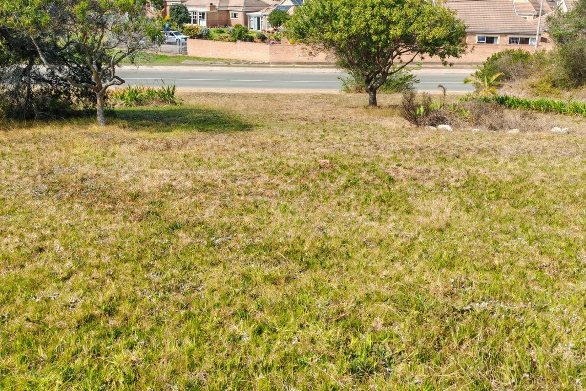 A vacant residential plot featuring established grass and mature trees, offering a clear view of the adjacent street and neighboring properties.