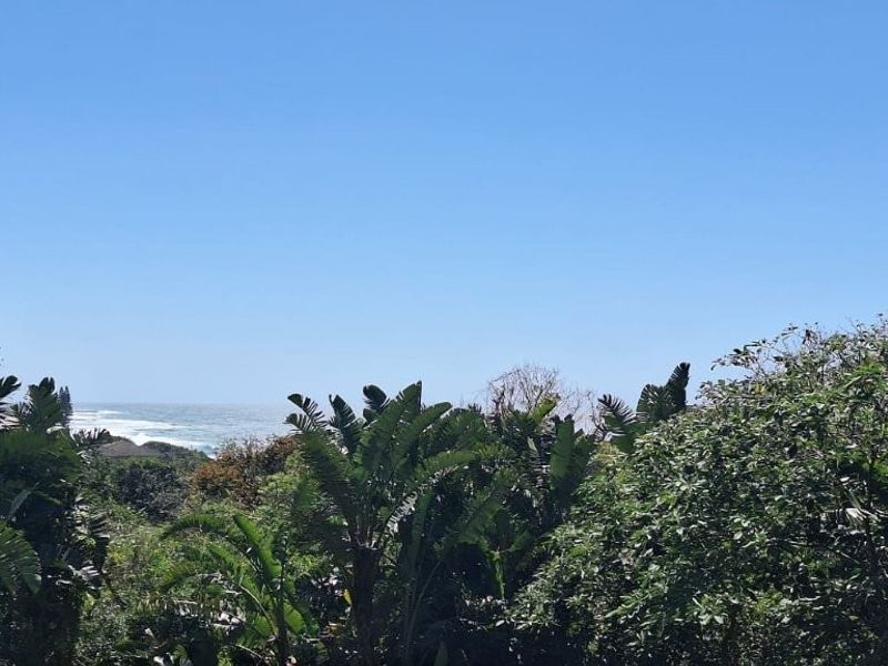A scenic view overlooking the coastal landscape and ocean, showcasing the natural surroundings of the property.