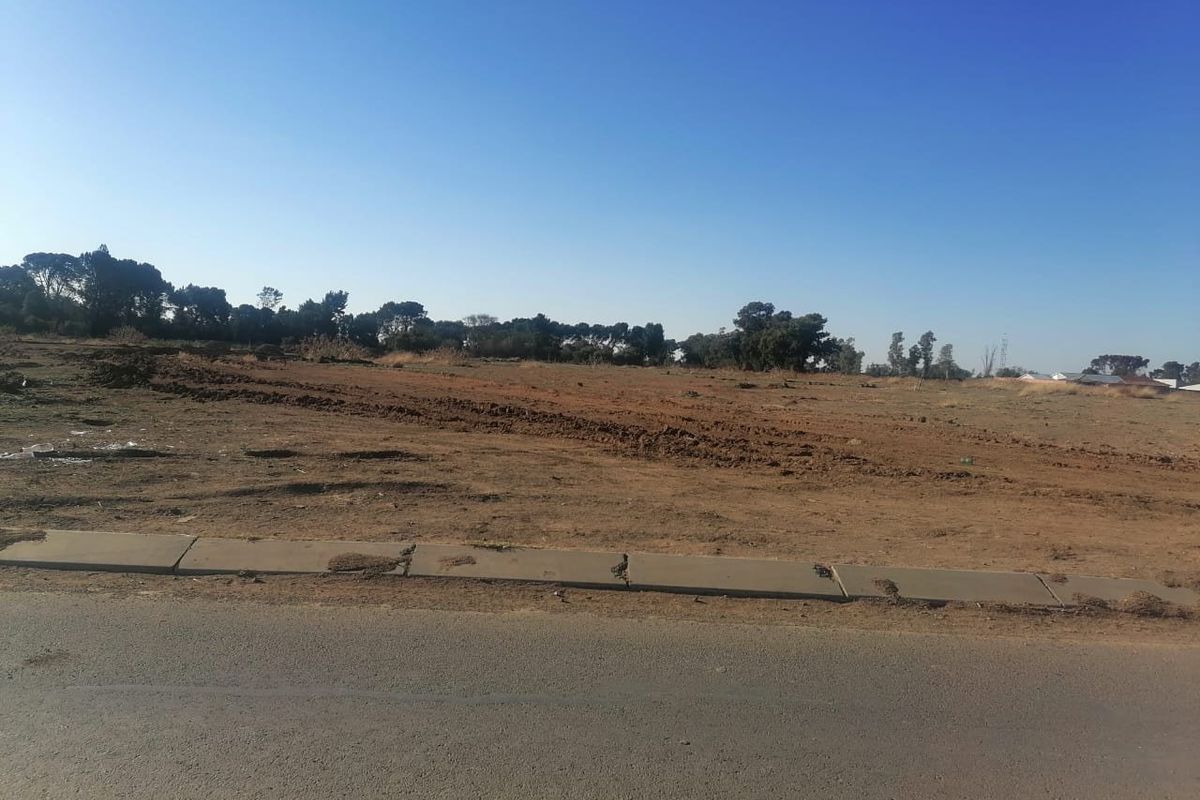 A vacant residential plot of land featuring a level surface and a concrete curb bordering the adjacent asphalt road.