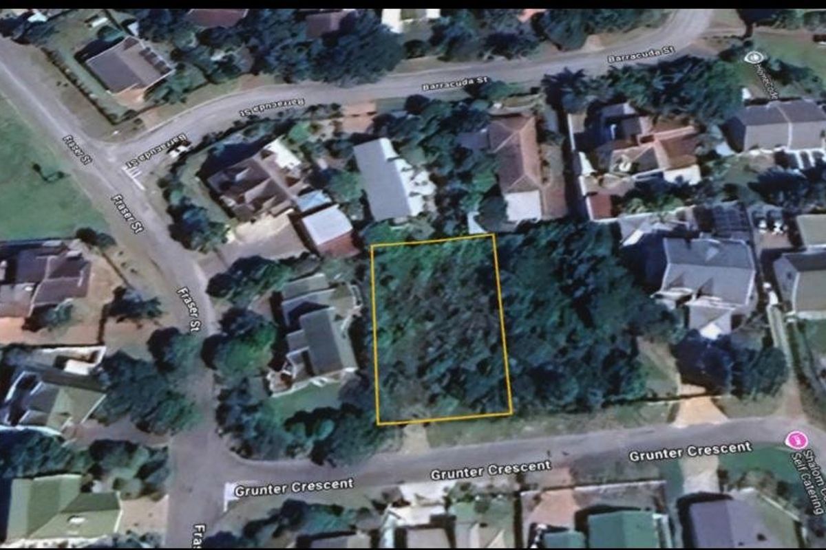 Aerial view of a vacant residential land plot located on Grunter Crescent, surrounded by established residential properties.