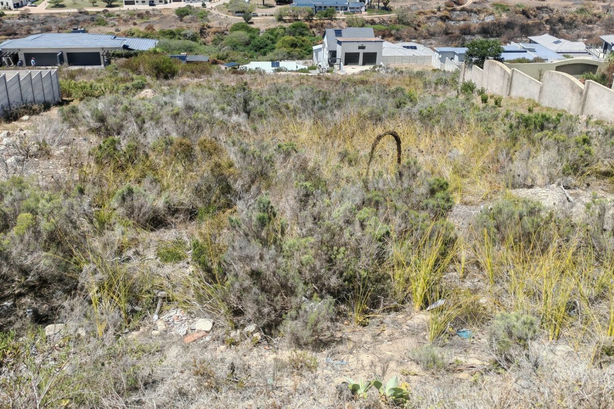 An elevated view of a vacant residential plot featuring natural vegetation and surrounding boundary walls in a developed neighborhood.