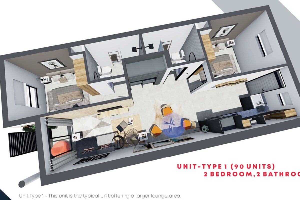 BROOKLYN - NEW! 2 Bedroom, 2 Bathroom Apartment  - Photo 5