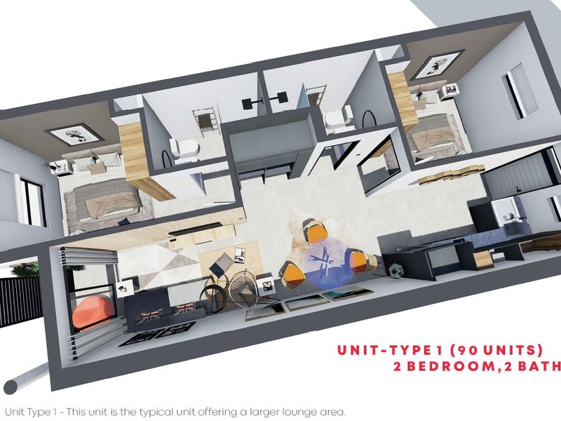 BROOKLYN - NEW! 2 Bedroom, 2 Bathroom Apartment  - Photo 5